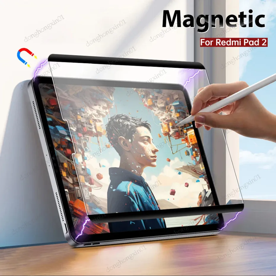 

Магнитная защитная пленка для экрана Xiaomi Redmi Pad2 4G/Wi-Fi 11 дюймов Poco 6S Pro Pad 6 5 7Pro Redmi Pad Pro SE, бумажная пленка