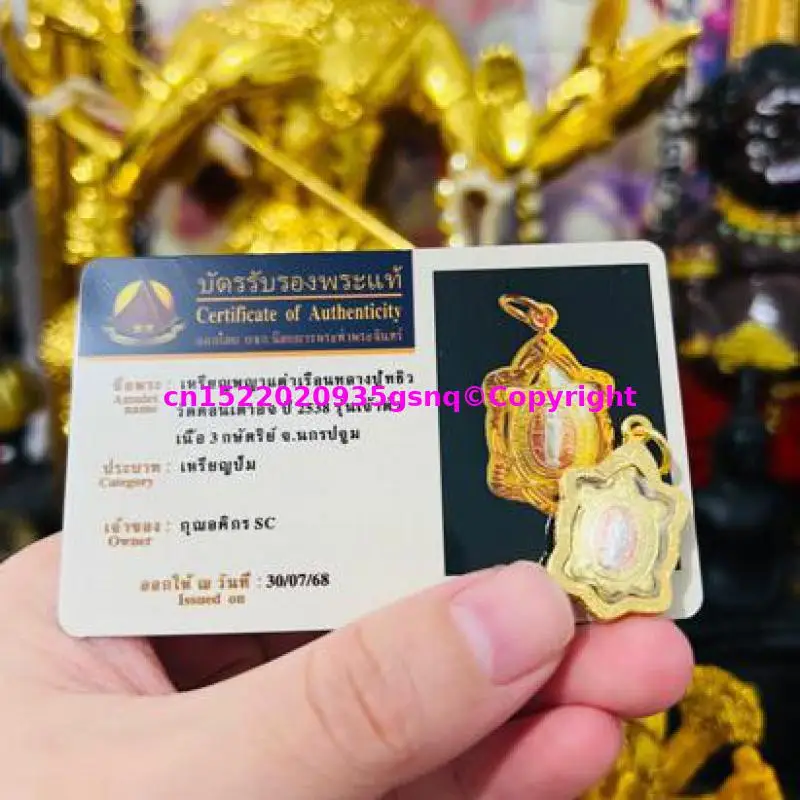 GOOD Amulet  2026 Thailand temple famous holy buddha card talisman Exorcism warding off evil spirit attracting Wealth good luck