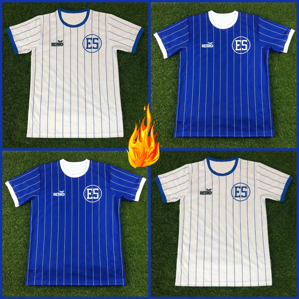 

Camiseta de fútbol Camisa de Futbol Retro 1985 El Salvador camisas para hombres mujeres cuello redondo manga corta Casual