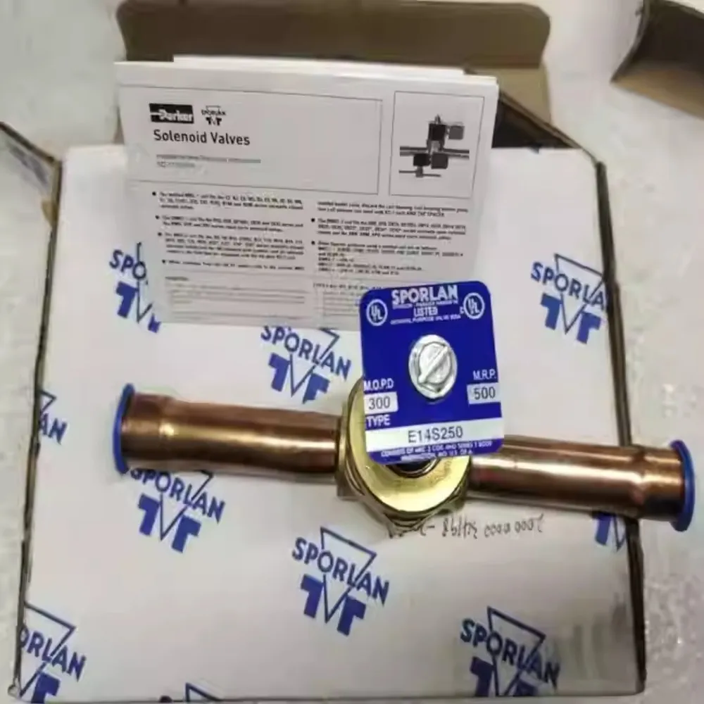 جديد لصمامات الملف اللولبي Sporlan E3S130 E6S130 E6S140 E9S230 E9S240 E10S240 E10S250 E14S250 E19S250 E19S270 E25S270 E25S290