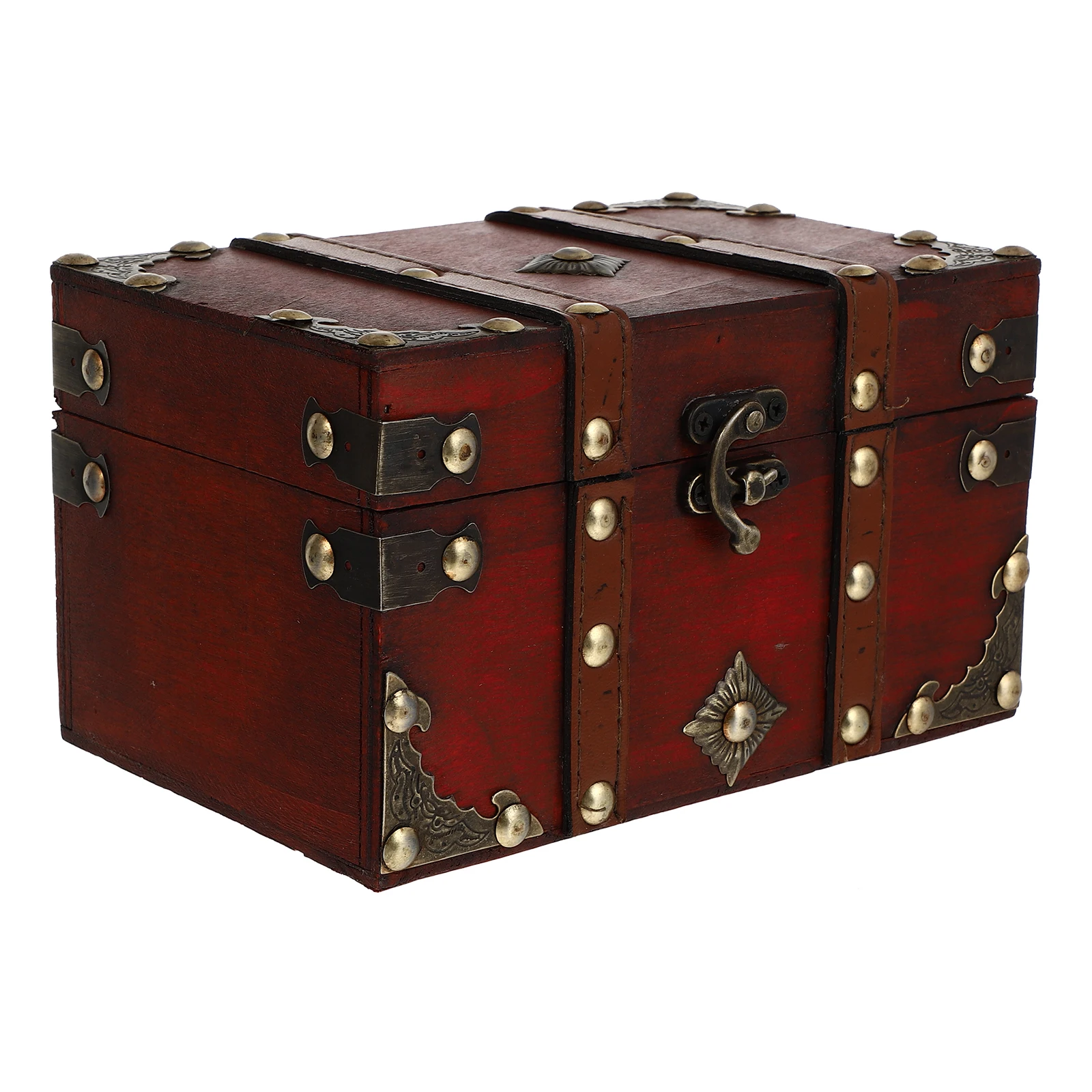 

Wooden Storage Small Square Retro Elegant Sturdy Room Storage Box Jewelry Organizer Living Room Crate Wooden Case for Home Use