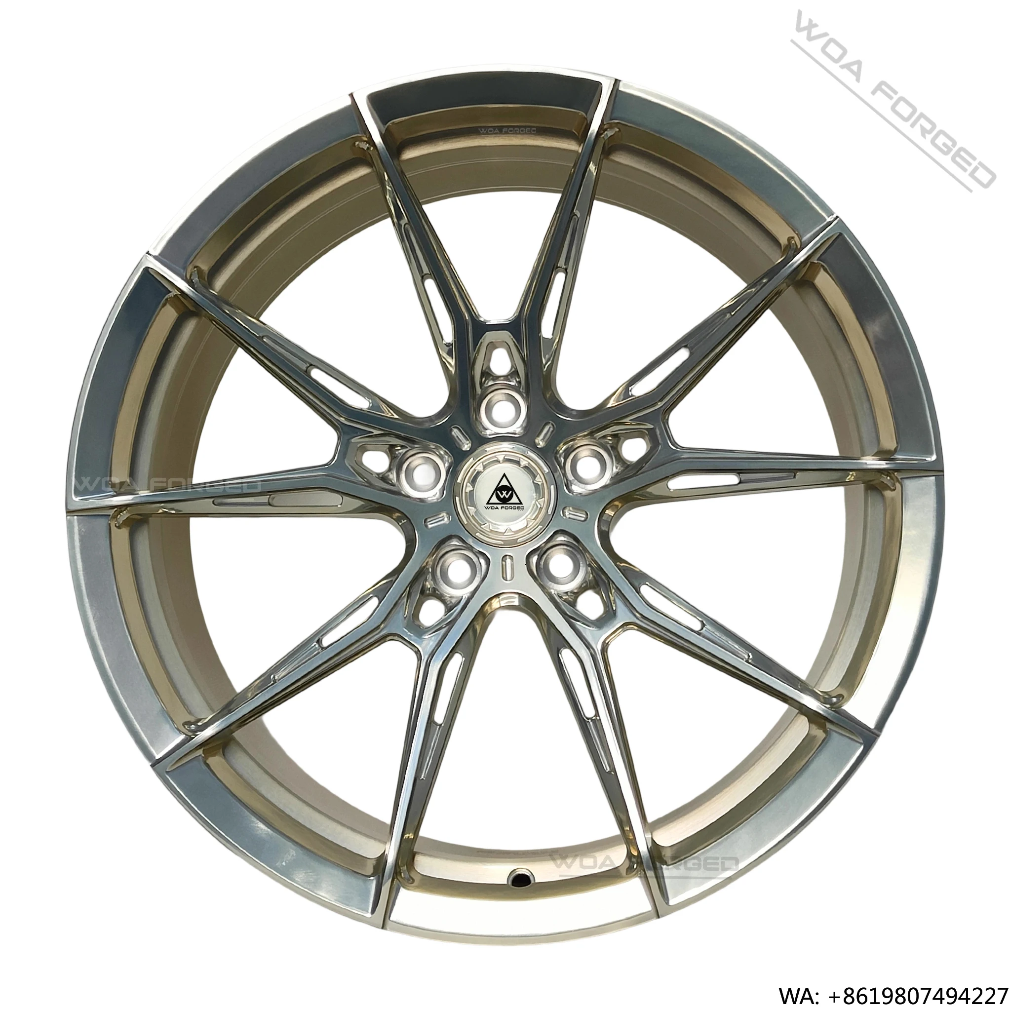

WOA Forged Light Gold Concave Racing Car Wheels 18-22 Inch for M3 E39 E46 E92 M4 M5 Concave Rims New Condition 5X112 5X120