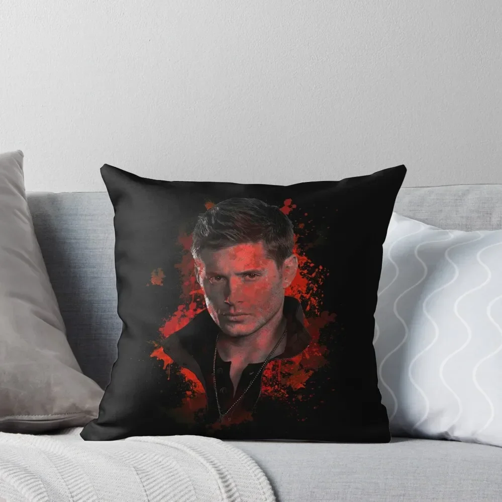 

Splatter Dean Winchester Throw Pillow Couch Pillows Pillows Aesthetic Christmas Pillow Covers pillow