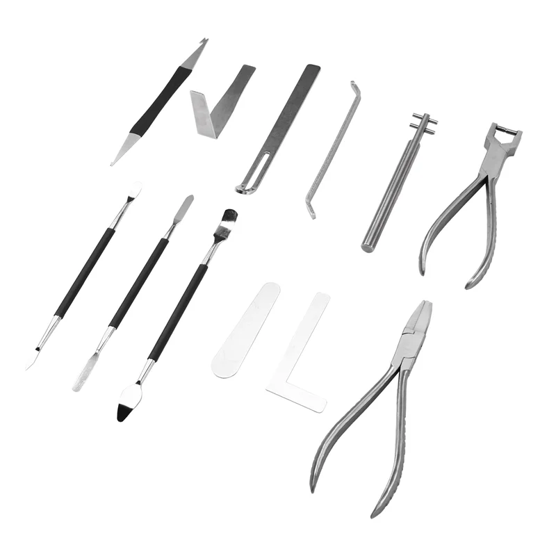 

B48B-Multifunctional Sax Repair Tool Saxophone Maintenance Wrench And Spring Pliers Instrument Repair Set For Woodwinds
