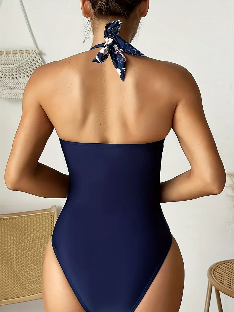 2024 Plus Size Bikini Swimwear for Women Swimsuit Large Bathing Suits One-piece High Waist Push Up Bikini Set