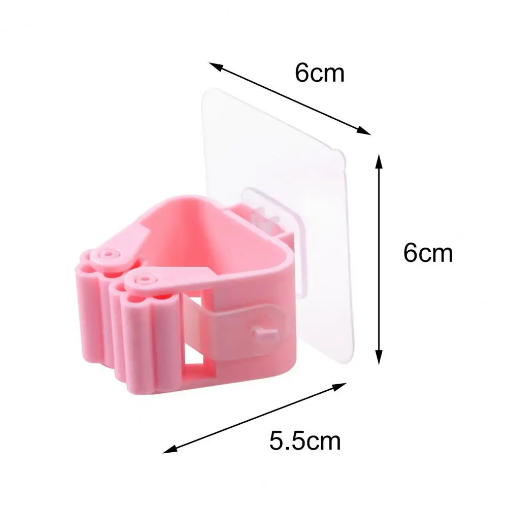 Mop Hook Non-slip Decorative Practical Wall Mounted Mop Holder for Household Mop Organizer Holder Storage Rack