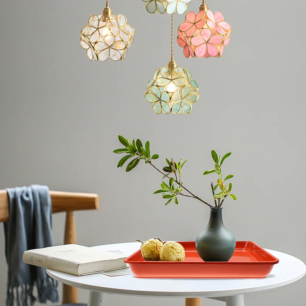 

2pcs Resin Plastic For Plants Square Planter Saucer Drip Tray Garden Flowerpot Water Storage Small Plant Pot Tray