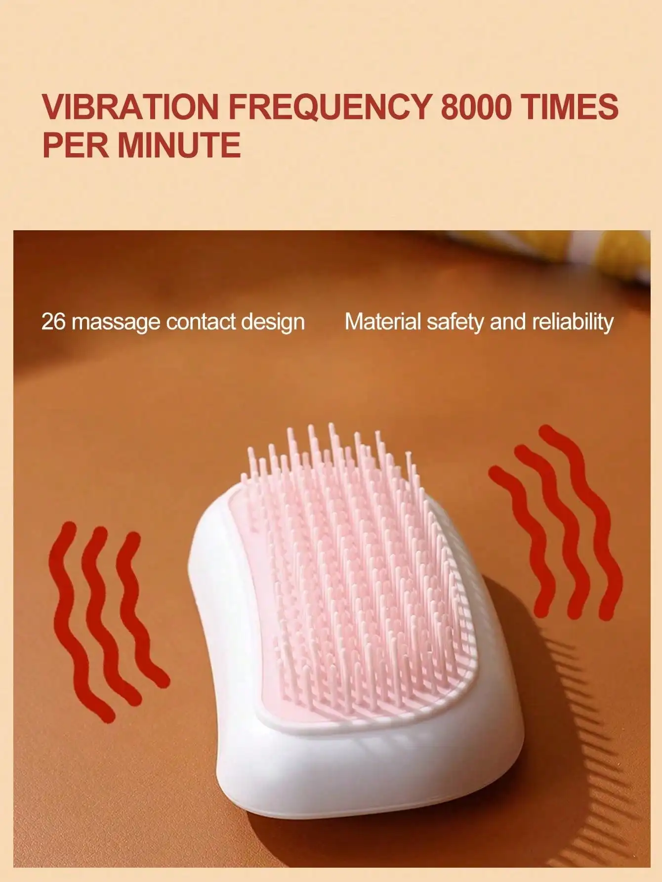 Electric Head Massage Comb With Vibration Massage, Releasing Head Pressure, Wake Up The Mind