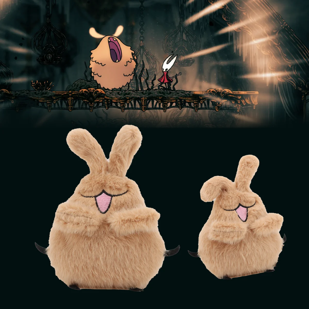 Niedlicher Hollow Knight Silksong Hornet's Pet Flea Dog Game Anime Peripherals Plüschtier Hollow Fans Geburtstag Weihnachten Geschenk Room Dec