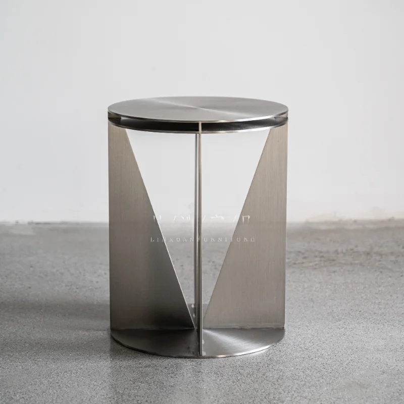 201 brushed stainless steel edge table coffee table