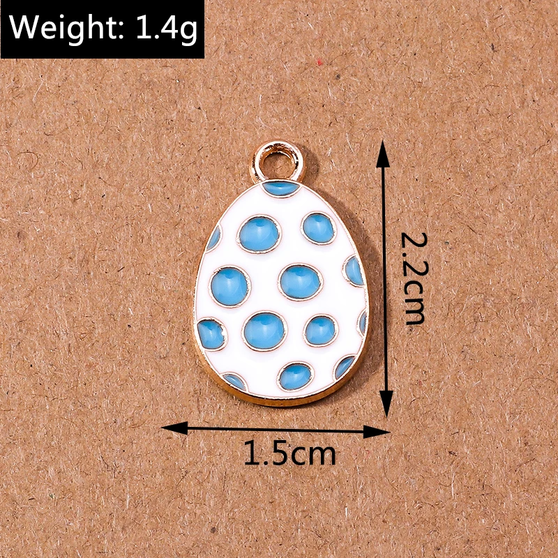 10 stücke Cartoon Emaille Tier Küken Ei Charme für Schmuck Machen Frauen Nette Tropfen Ohrringe Anhänger Halsketten DIY Handwerk Liefert – Detail 8