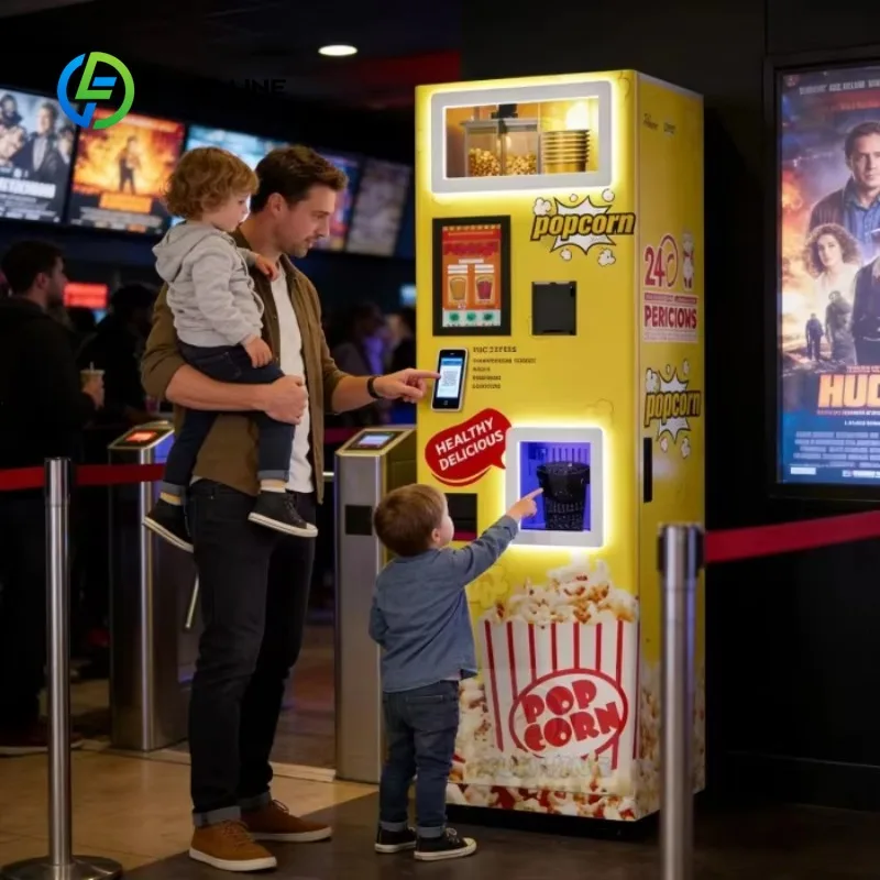 Customized Technology Popcorn Vending Machine Best Sale Automatic Popcorn Maker for Movie Theater Bar Shopping Mall