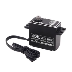 AGFRC 24KG Digital Servo A77BHL Steel Gear 8.4V HV Brushless Servo Motor For 1/10 RC Off Road Rock Crawler Buggy Truck Airplane
