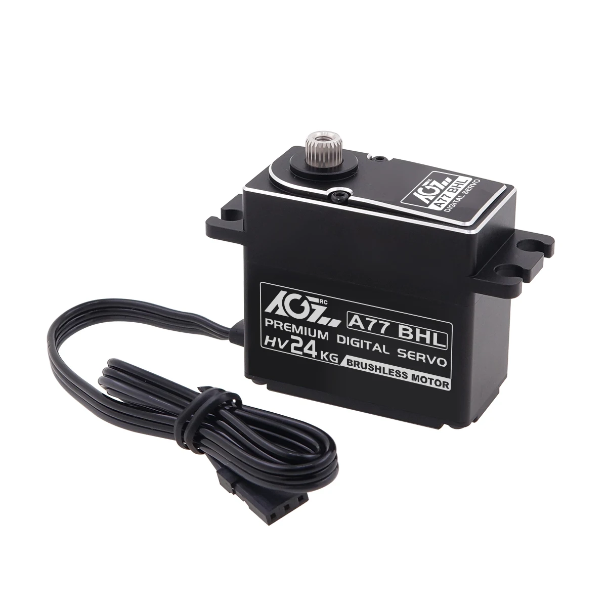 AGFRC 24KG Digital Servo A77BHL Steel Gear 8.4V HV Brushless Servo Motor For 1/10 RC Off Road Rock Crawler Buggy Truck Airplane
