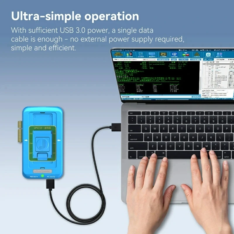 JC JCID U70 Gen2 UFS Programmer Nand Flash For Android Phones UFS/eMMC/ISP Read 250MB/s Write 350MB/s Repair Tools Set