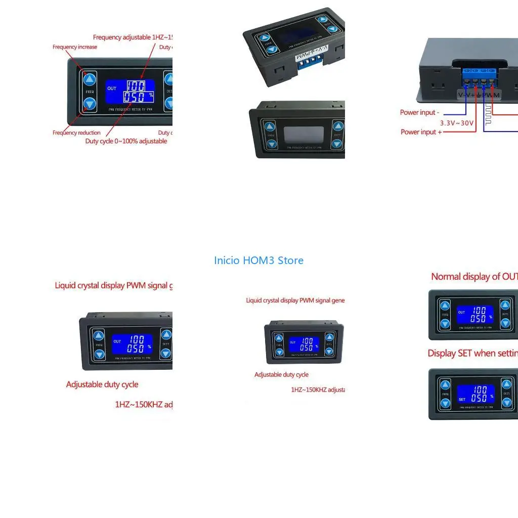 A5YD 1Hz-150KHz PWM Frequency Duty Cycle Adjustable Module Generator
