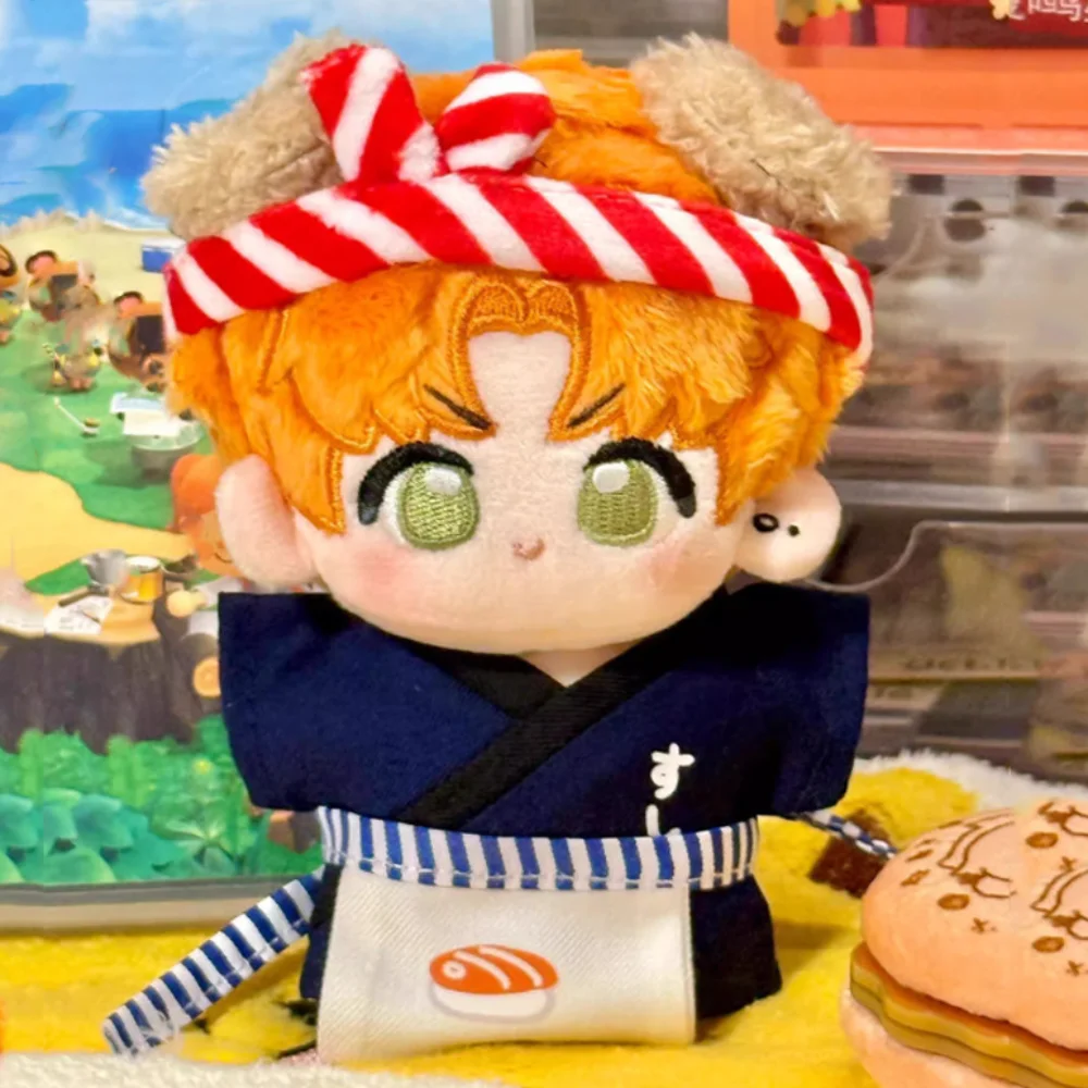 

Sushi Chef 10cm Cotton Doll Clothes Japanese Style Apron Doll Clothes Outfit Lovely Dress Up Doll Clothes Set Doll Accessories