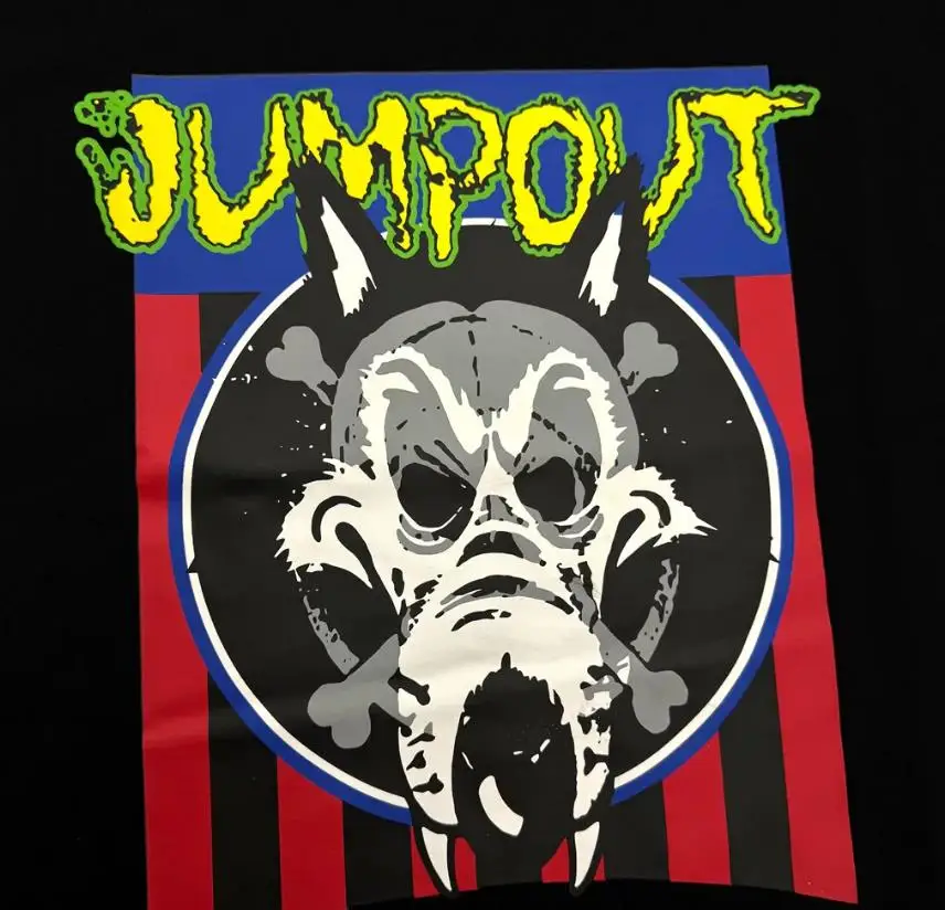 New Men Osamason Skull JUMPOUT Tour Mech T Shirts T-Shirt Hip Hop Skateboard Street Cotton T-Shirts Tee Top US size e125