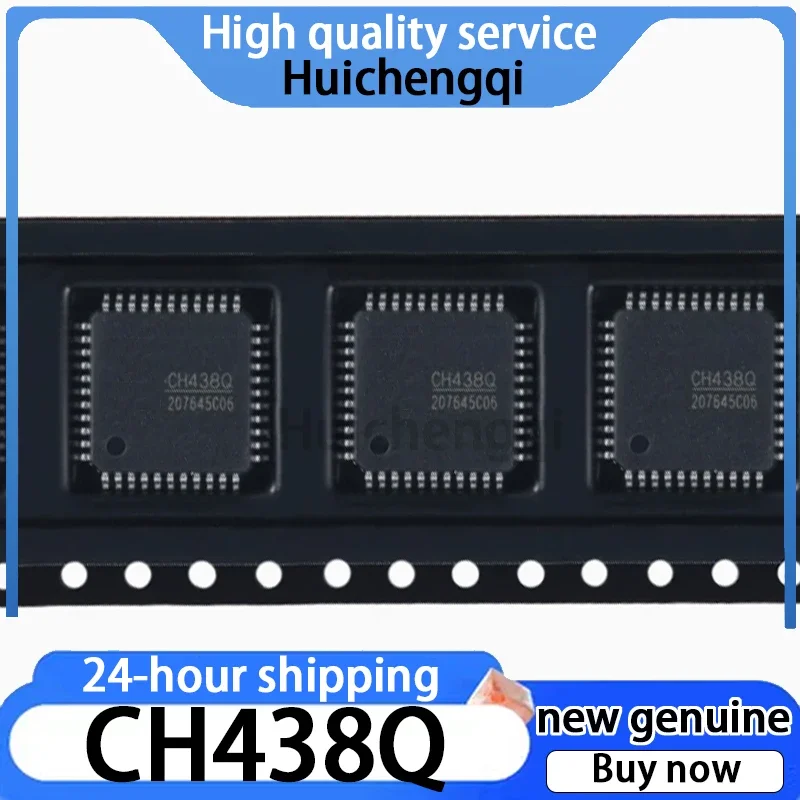 1PCS Genuine CH438Q LQFP-44 Eight Serial Port Chip and Eight UART Chip