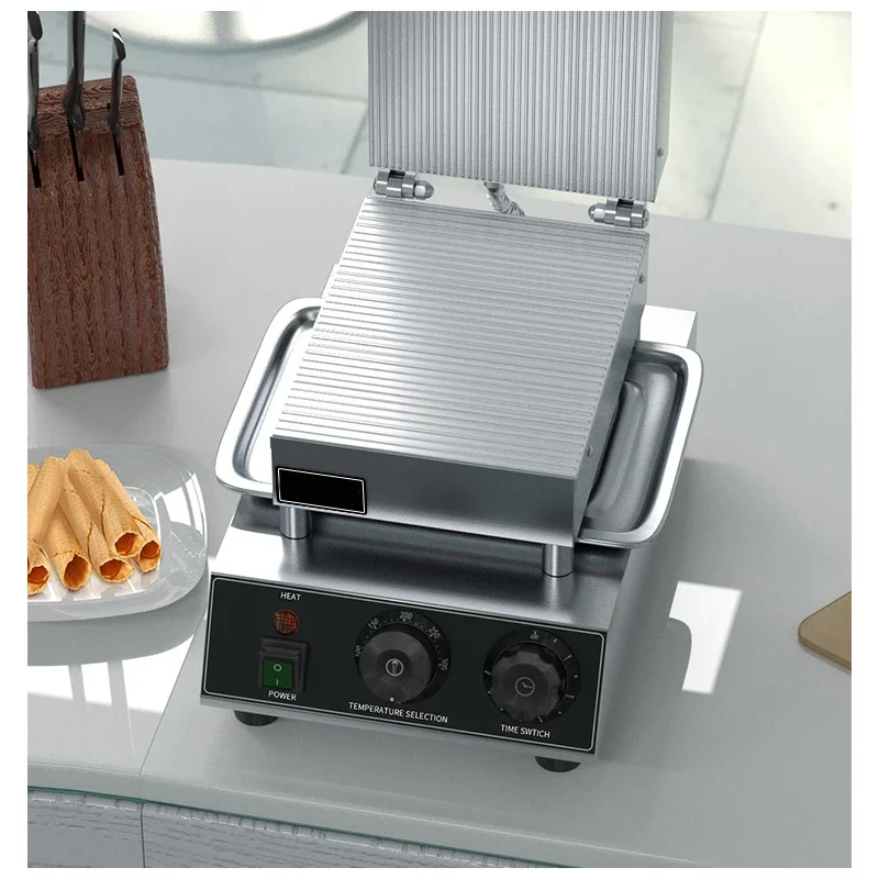 220V Ice Cream Egg Pastry Machine Crispy Egg Roll Machine Baked Waffle Cake Baking Pan Crispy Machine Baking Tools