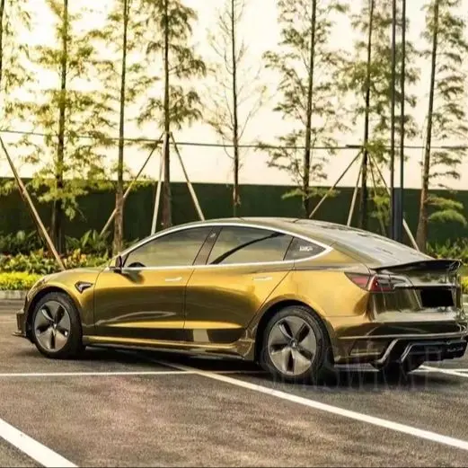 

Глянцевая виниловая пленка Eclipse Gold Metallic PET для ограниченной серии, цветное защитное покрытие, 5-летняя прочность для внедорожника, фургона 5x59 футов