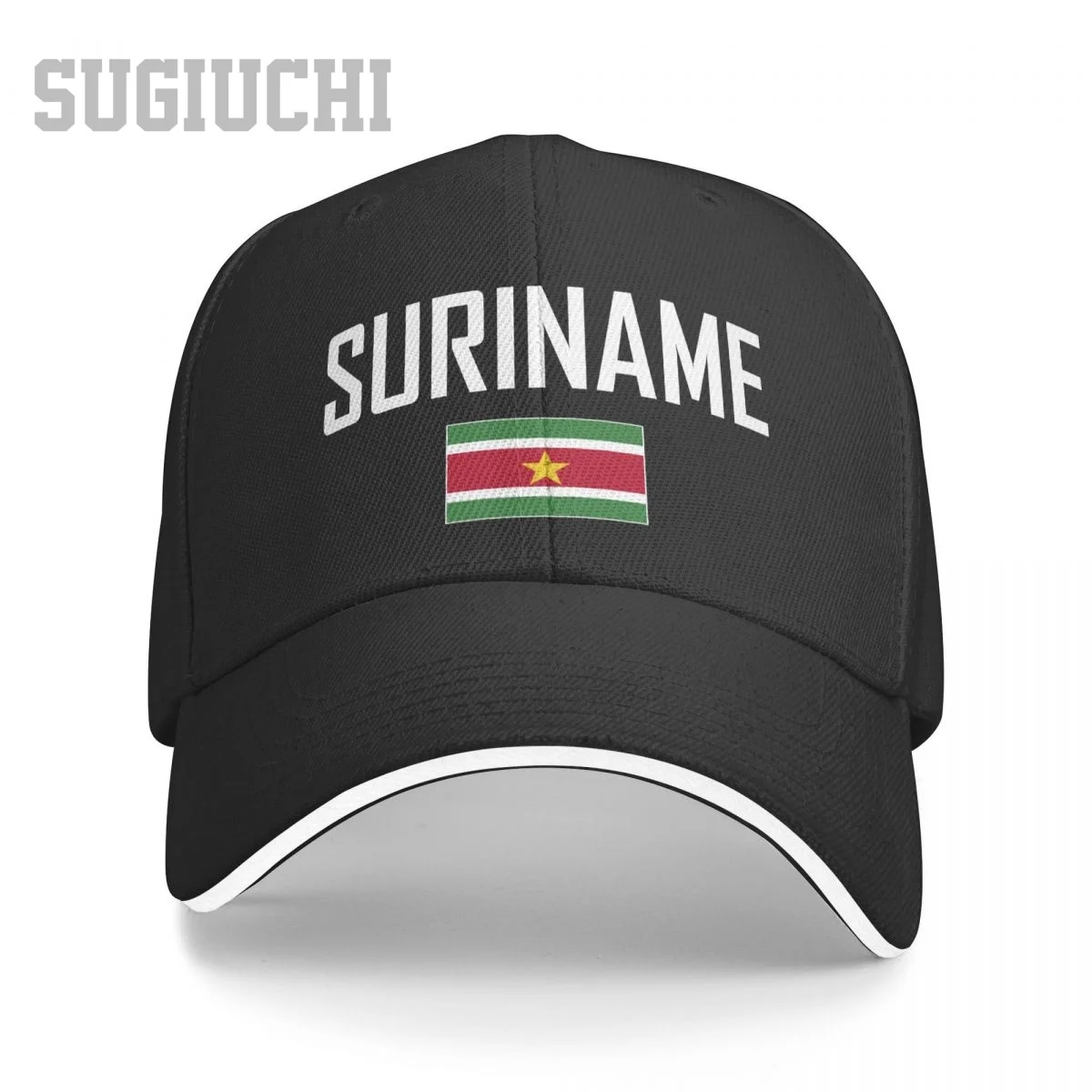 

Бейсбольная кепка с флагом и шрифтом Sandwich Suriname для мужчин и женщин, кепки в стиле хип-хоп, Snapback, шляпа для гольфа, рыбалка