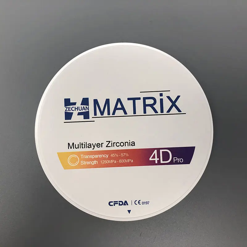 Zechuan Matrix 4D Multilayer Zirconia Blocks Teaching Model Ceramics [Shipped Within 12 Days]