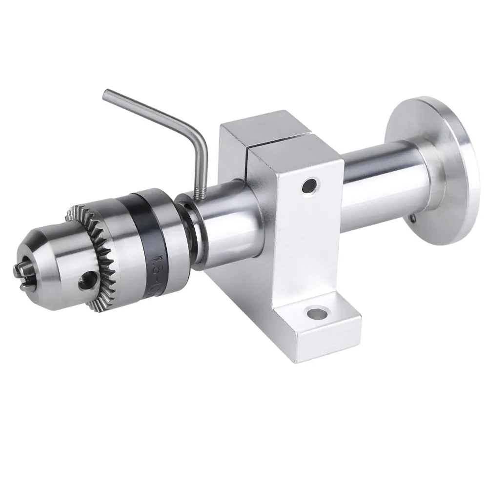 Precise Mini Lathe Tailstock Telescopic DIY Drilling Base High Hardness Durable Telescopic Chuck Drilling