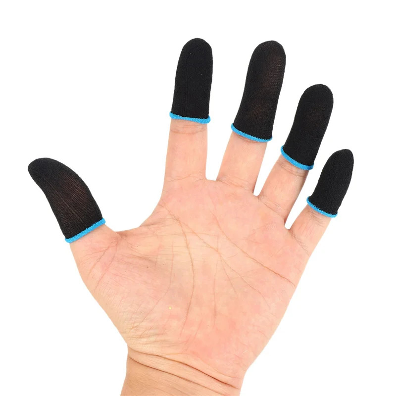 AS62 أكمام أصابع من ألياف الكربون 18 دبوسًا لألعاب PUBG المحمولة وأكمام أصابع الشاشة (320 قطعة)