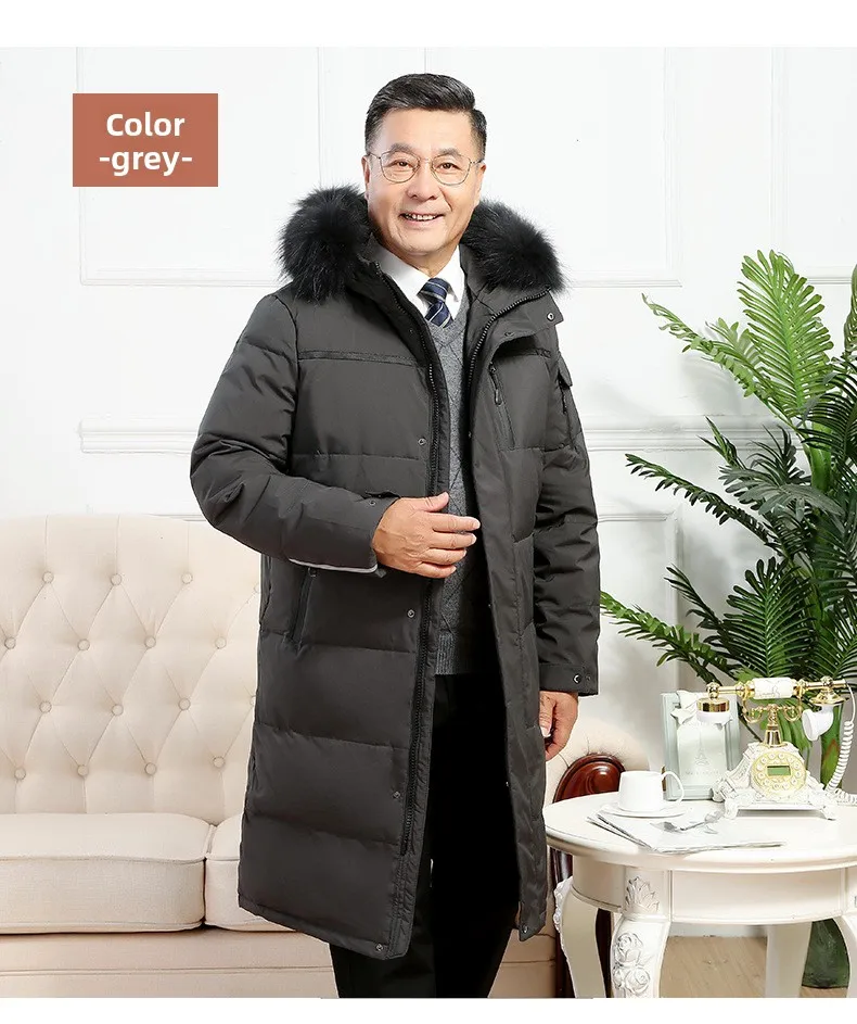 Luxury Brand Men's Down Coat And Parkas Top Quality Man Goose Down Jacket Thick Winter Padded Puffer Jacket Overcoat Padding HY7