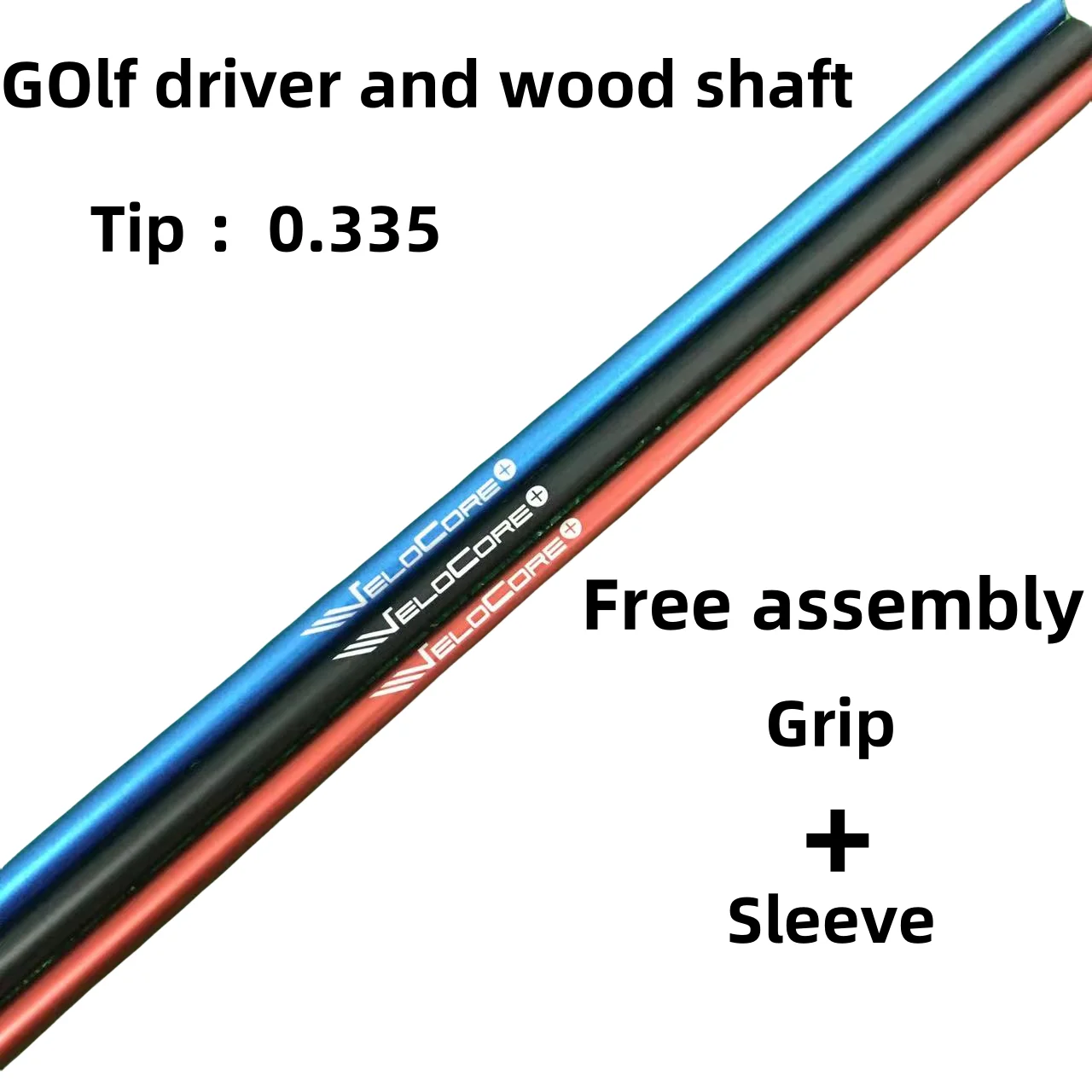 Black/Blue/Red Golf Drivers Shaft , Flex 5, 6, 7, R, S, X, Fw Shaft, Free Assembly Sleeve and Grip , Club Shftas, 2024