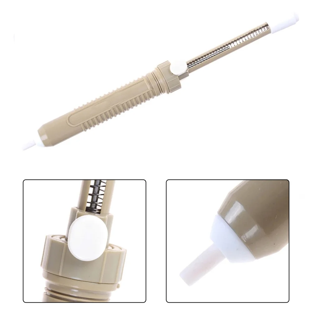 Pengisap Las solder 330mm(13in) vakum penghilang pompa panjang untuk menyedot bahan las 1 buah 30mm(1.18in) ABS + Metal Desoldering