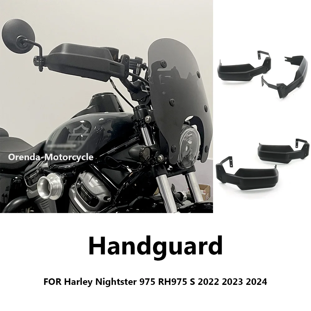 Handguard Brake Shell Protection Handle Bar Hand Guard Wind Shield Deflector Cover For Harley Nightster 975 RH975 Special 2024