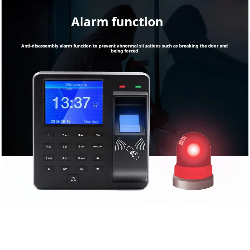 M10 Access Control Machine Fingerprint Swipe Card Password Identification Open Door Attendance Machine ID Carmen Ban One