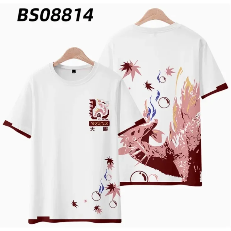 2025 yiyi أنيمي الوحش الصياد X Soulseer Mizutsune تي شيرتات قصيرة الاكمام الصيف تأثيري حلي طالب عادية فضفاض القمم