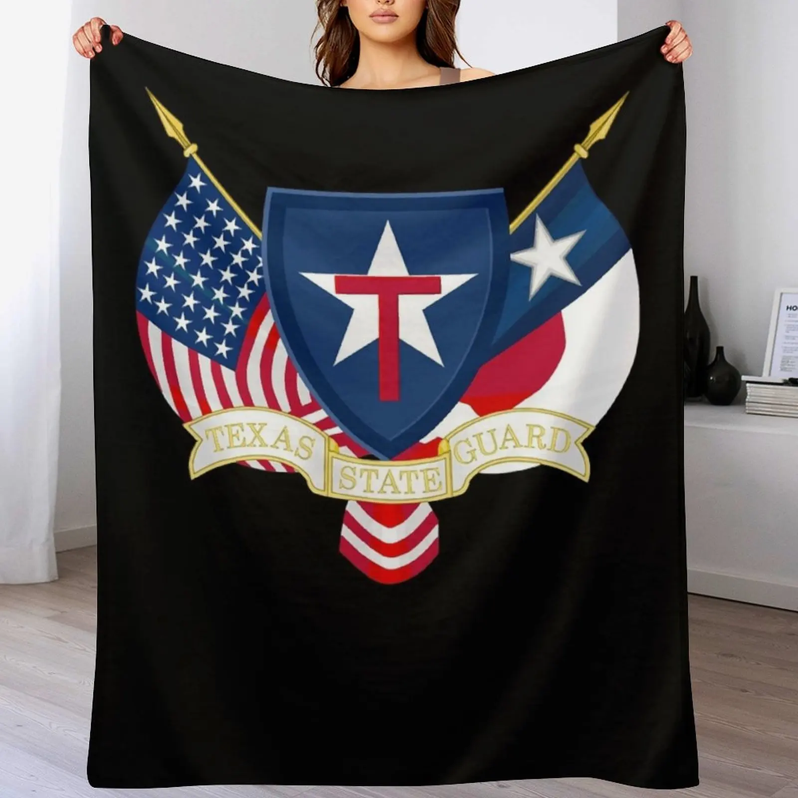 

Texas State Guard Throw Blanket Blankets For Sofas Retros Blankets