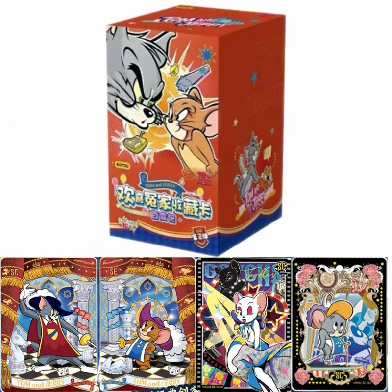 

KAYOU Genuine Tom and Jerry Quarrelsome Lovers Collectible Cards Variable Pack Series 2 Anime Peripherals Holiday Gifts Toy