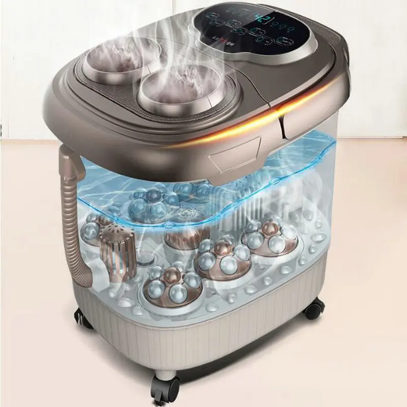 Automatic Foot Bath Electric Massage Heating Constant Temperature Home Pedicure Machine Bubble Foot Deep Barrel