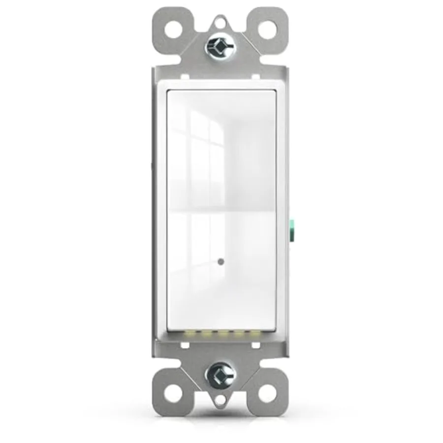 10Pack -Illuminated-Light-Switch with Night Light, No Neutral Wire, Decorator Rocker Switch, Dusk to Dawn LED Guide Light for H