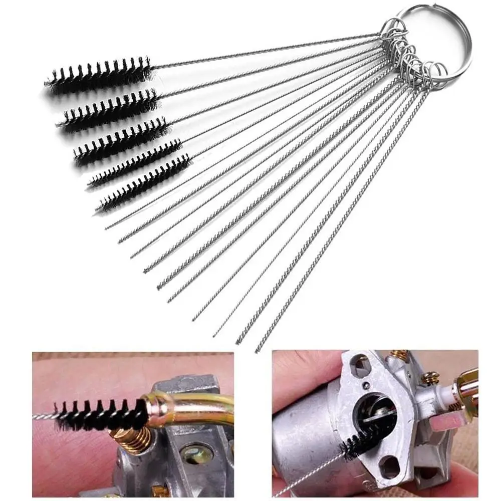 Reusable Motorcycle Carburetor Cleaning Kit Professional Dirt Jet Remove Easy Clean Non Rust Engine Brushes Practical Tool