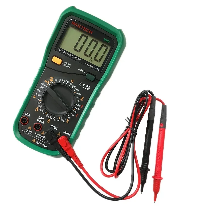 MASTECH MY61 AC/DC Professional Electric Handheld 2000 counts Meter Digital Multimeter Voltmeter Ohm Electrical Tester