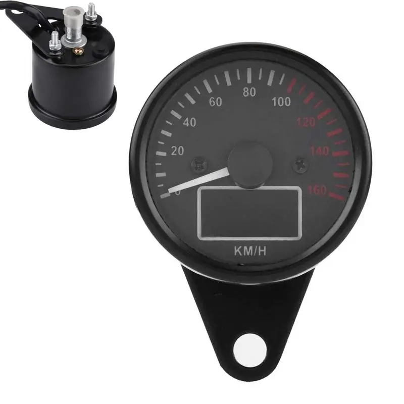 Motorcycle Tachometer Gauge Creative LED Odometer Gauge Digital Tachometer Maintenance Alert Oil Level Meter bike accessories