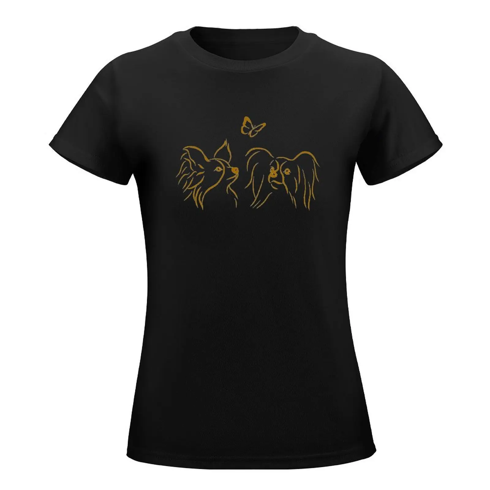 Papillons and Butterfly - Bronze T-Shirt quick drying customs design your own Blouse anime clothes designer clothes Women luxury