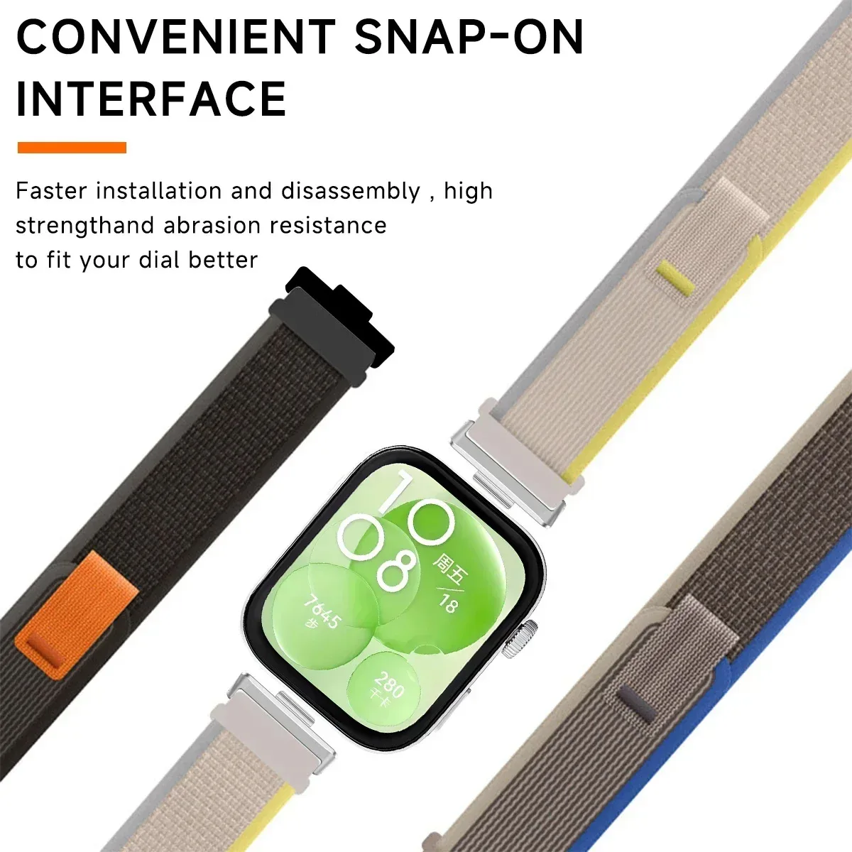 Trail Loop Band For Huawei Watch Fit 3 4 Strap Nylon Bracelet Sport Watchband For Huawei Watch Fit3 4 Smartwatch Elastic Correas image 5