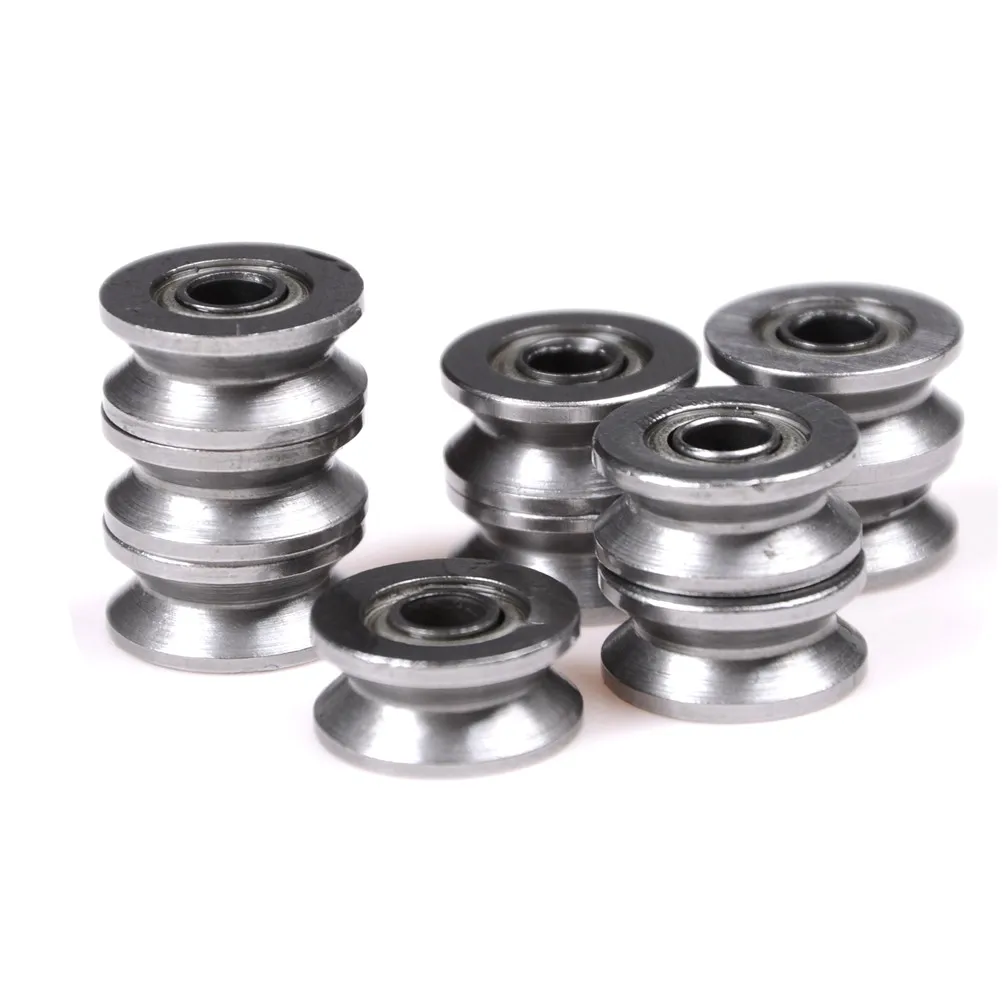 10pcs Micro Bearing V623 V624ZZ U623ZZ U624ZZ U604ZZ U-groove V-groove Over Line Pulley