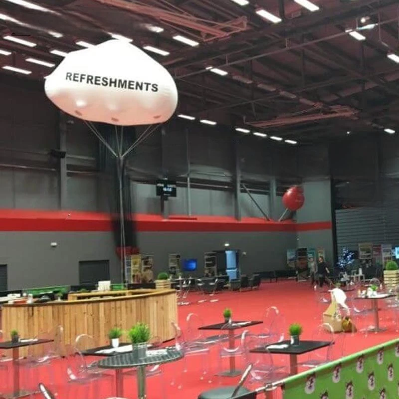 

light inflatable 2m ceiling led cloud, giant hanging artwork helium balloon, event promotion decoration advertisement
