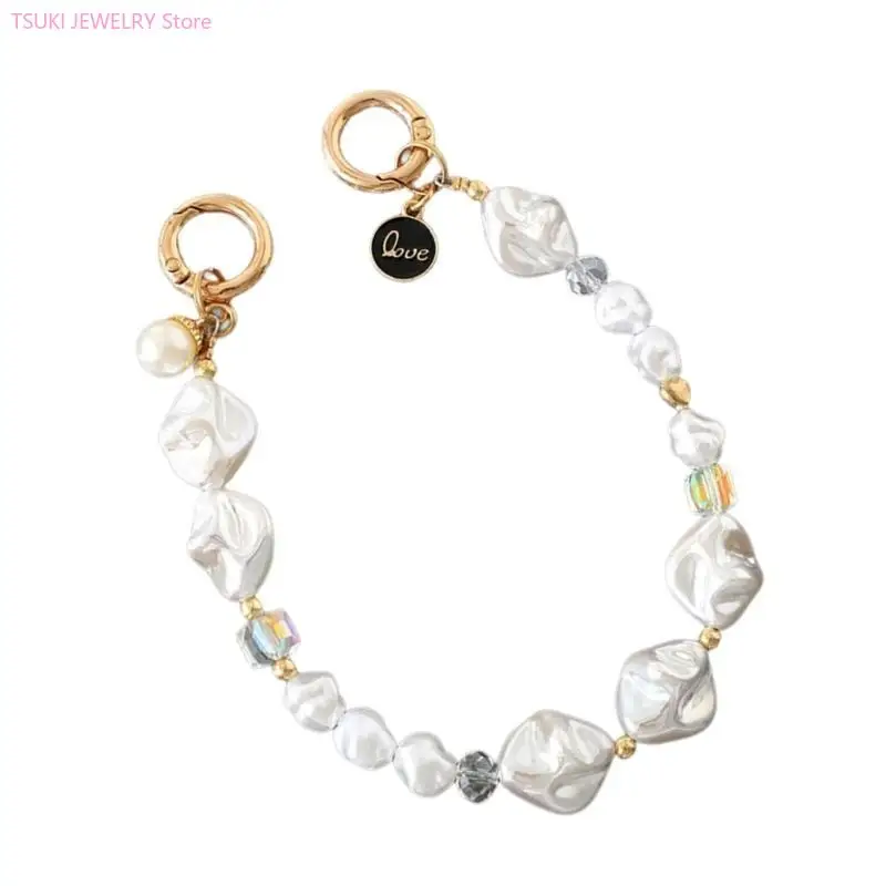 62Ke Fashion Telefon Lanyard Armband Telefon Charme Perlen Perlen Tasche Charme Perlen Perlen Telefon Handgelenksbeutelzubehör