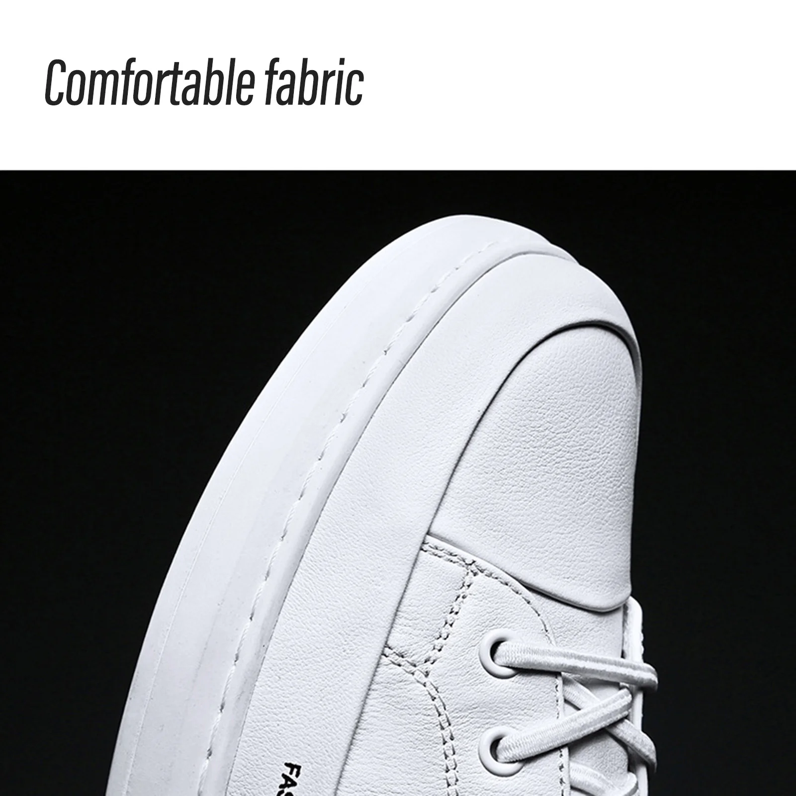 Men's Leather Flats Sneaker Trend Office Formal Lightweight Driving Shoes for Traveling Walking Wear image 3