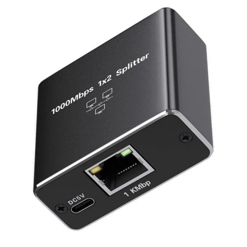 Ноутбуки Gigabit RJ45 Адаптер сплиттеров USB Powered для дома 1000 Мбит / с