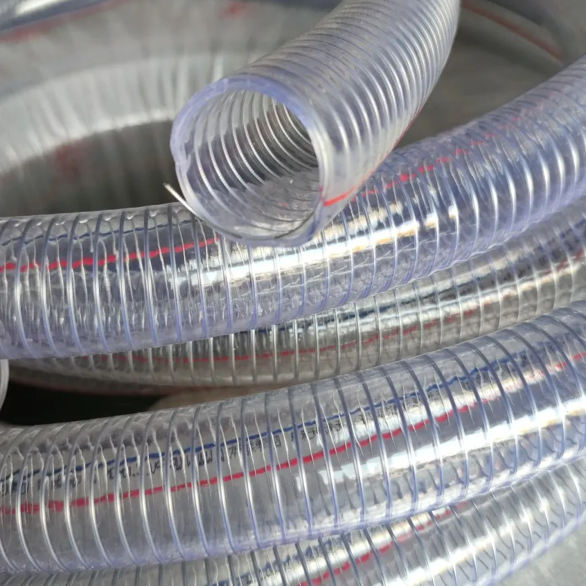 Non-toxic and odorless plastic  PVC plastic steel wire hose transparent thickened high temperature tube